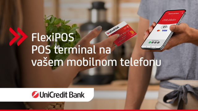 UniCredit Banka omogućila biznis klijentima POS terminal na mobilnom telefonu