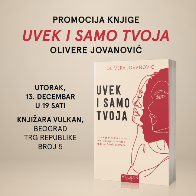 Promocija novog romana Olivere Jovanović "Uvek i samo tvoja"