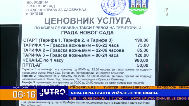 Poskupeo taksi u Novom Sadu – saznajte koja je cena novog starta vožnje VIDEO