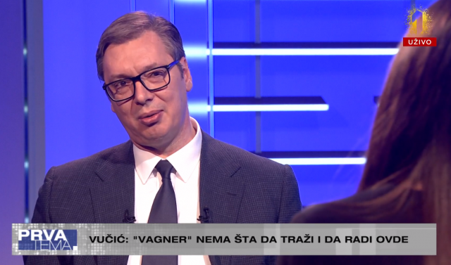 Vuèiæ: "Vagner nema šta da traži u Srbiji"