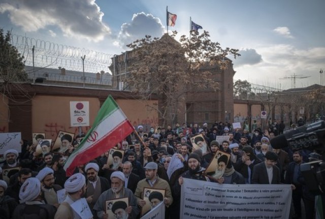 Protesti u Lionu protiv iranskih vlasti
