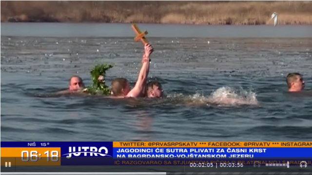 Plivanje za èasni krst u Pomoravskom okrugu – poznate lokacije i vreme VIDEO