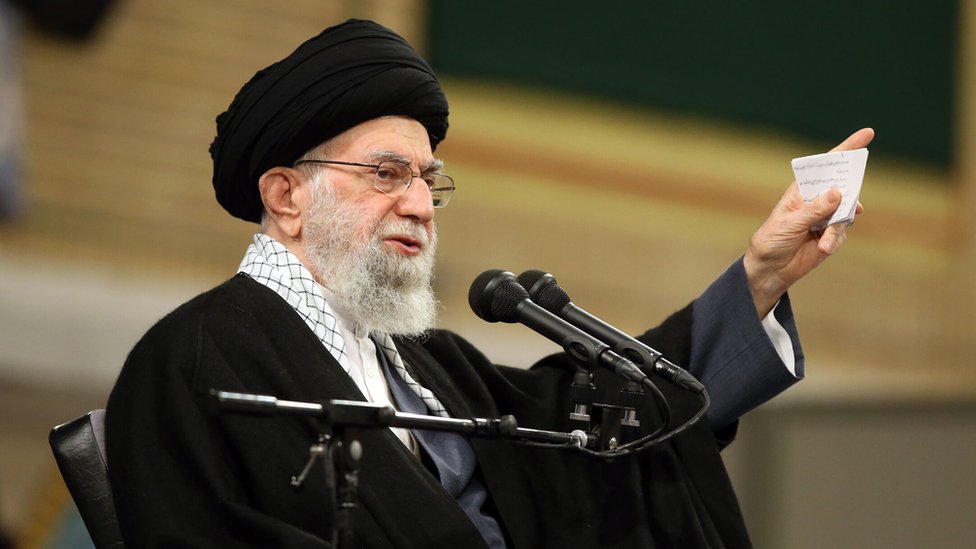 Iran's supreme leader says the protests are the work of the US and its allies/Getty Images
