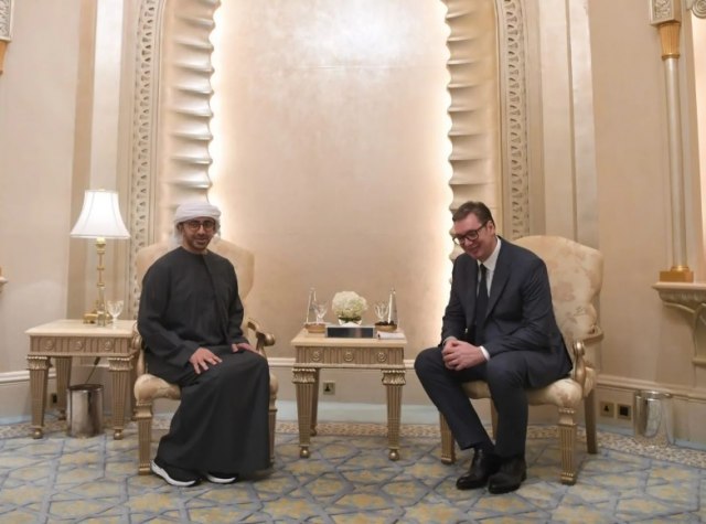 Vučić se sastao sa ministrom spoljnih poslova UAE