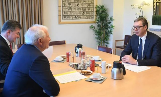 The meeting between Vučić, Borrell and Lajčak has ended PHOTO