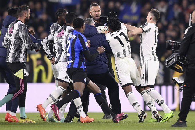 Zamalo tuča Juventusa i Intera: 