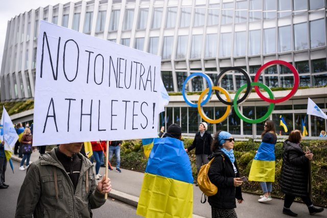 "Neprihvatljivo je da se sportisti iz Ukrajine suoèe sa rivalima iz zemlje koja ubija civile"
