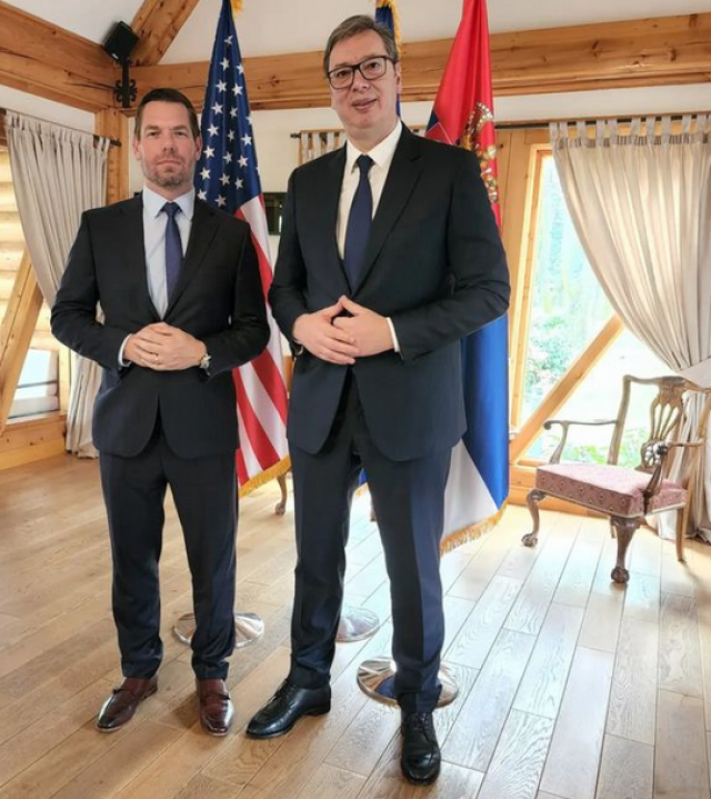 Vuèiæ spoke after the meeting with Swalwell: "I am very grateful" PHOTO