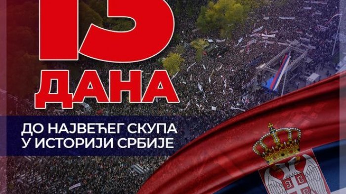 Es bleiben noch 13 Tage für die größte Versammlung in der Geschichte Serbiens