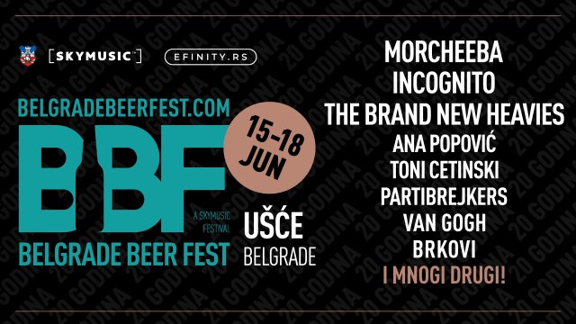 Belgrade Beer Fest: Morcheebi se pridružuju i The Brand New Heavies, Incognito, Partibrejkersi