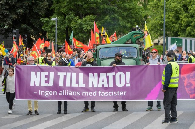 Švedsko "ne": Protesti protiv NATO-a i Turske FOTO