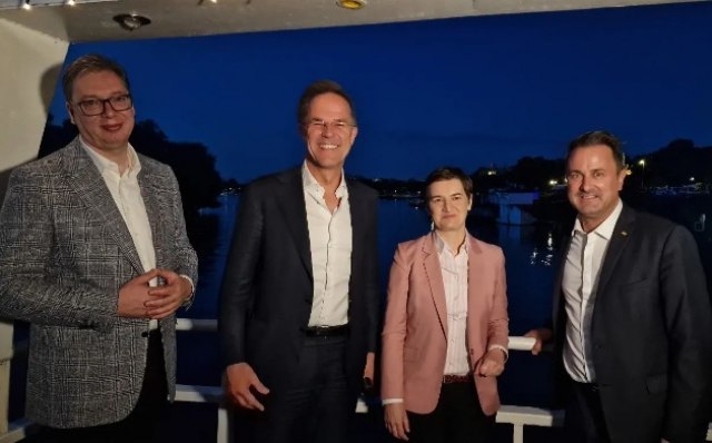 Vučić and Brnabić showed Rutte and Bettel Belgrade Waterfront PHOTO