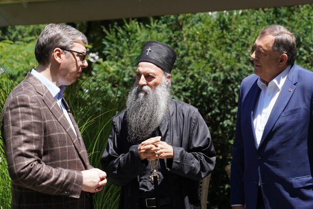 Vučić, Dodik and the patriarch discussed key issues for Serbia PHOTO