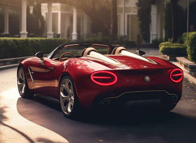 Jedno od mogućih dizajnerskih rešenja nove Alfe uz pomoć AI (Foto: Alfa Romeo Australia)