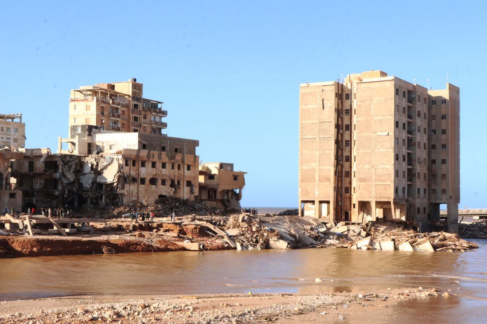 Ostaci zgrada u Derni/Getty Images