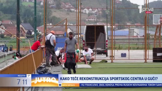 Kako napreduje rekonstrukcija Sportskog centra u opštini Lučani? VIDEO
