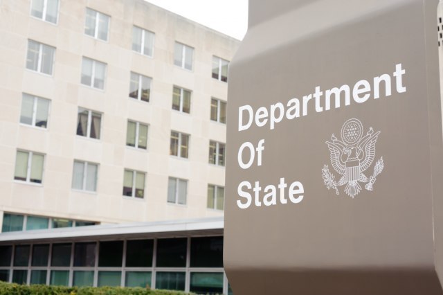 Is this the U.S. State Department admitting a mistake? "Serbia withdrew its troops"
