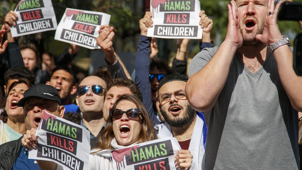 Izraelci im odgovaraju: &Hamas ubija decu&/SARAH YENESEL/EPA-EFE/REX/Shutterstock