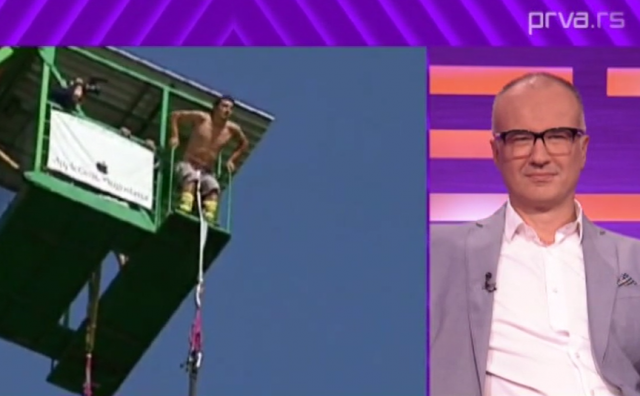 Voditelj PRVE skočio sa BANDŽIJA: 