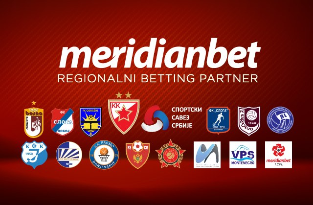 Kompanija Meridianbet najveći sponzor klubova i Saveza u celom regionu!