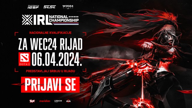 SESE vas poziva na nacionalne Dota 2 kvalifikacije za svetski IESF šampionat 2024!