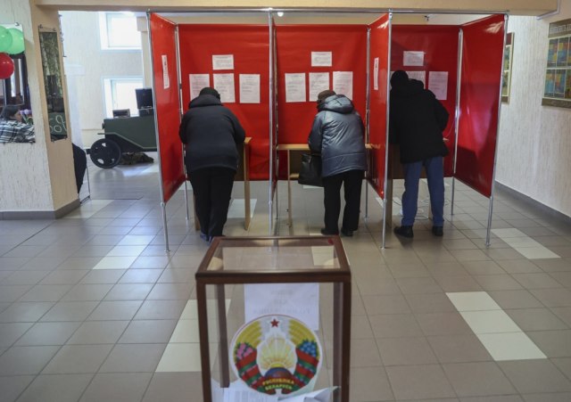 Zatvorena biračka mesta u Belorusiji