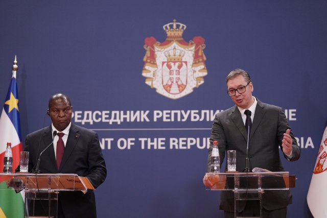 Vučić with Touadéra: Thank you for firmly respecting territorial integrity of Serbia