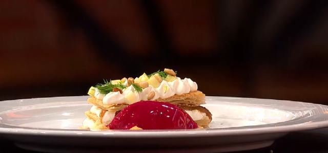 Recept za Tanjino predjelo - Mil fojs sa sorbeom od cvekle!