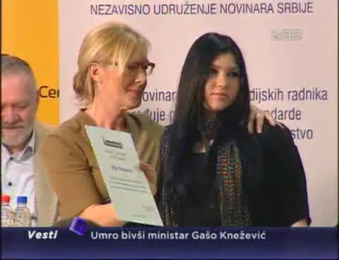 Olji Bećković uručena nagrada Jug Grizelj