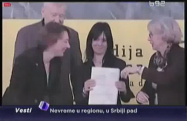 Brankica Stankoviæ dobila Nagradu za hrabrost