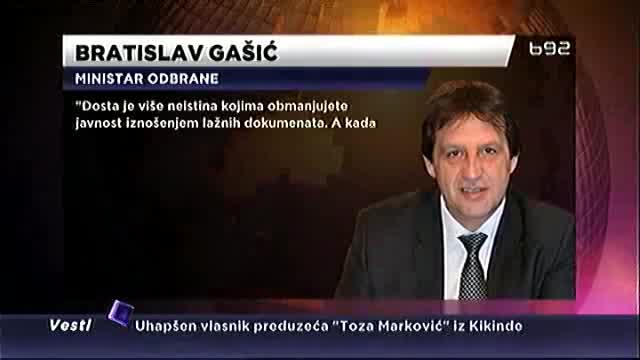 Gašić tvrdi da je Gojković ubijen