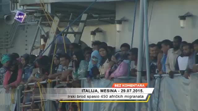 Irski brod spasio 450 afrièkih migranata