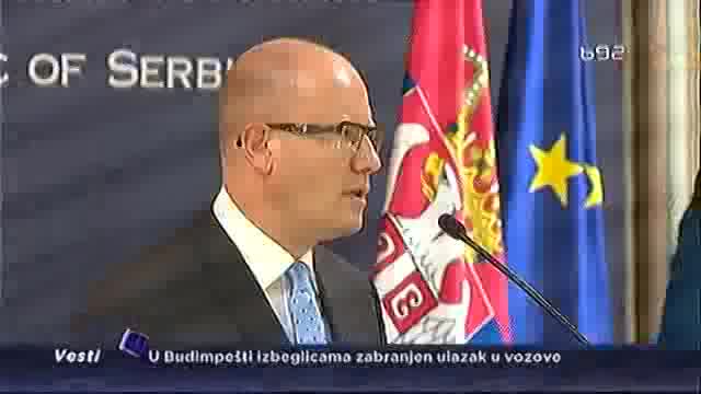 Češki premijer u Beogradu