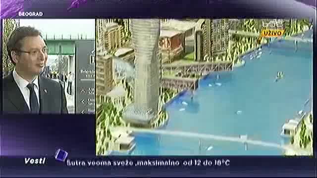 Vučić o postavljanju kamena temeljca za projekat „Beograd na vodi“