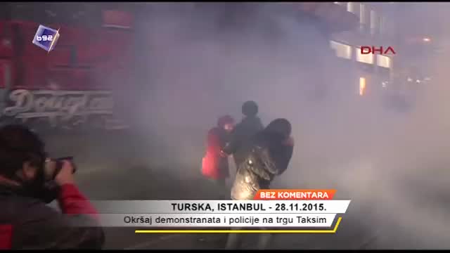 Okršaj demonstranata i policije na trgu Taksim