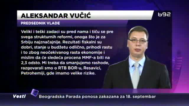 Vučić: Teški zadaci, kasnimo s otpuštanjima