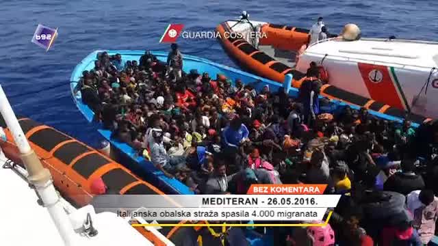 Italijanska obalska straža spasila 4.000 migranata