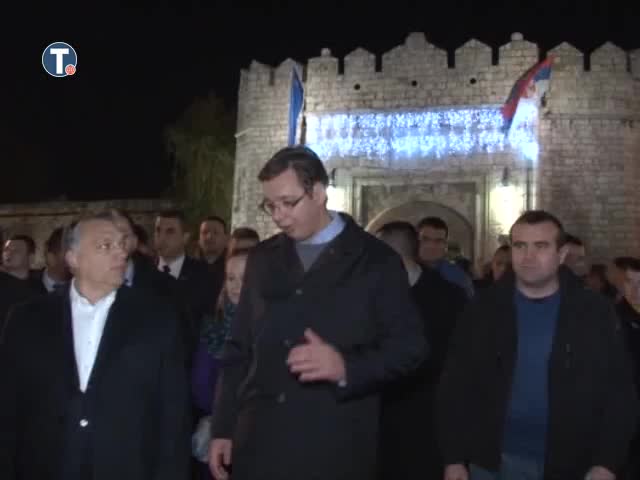 Vučić i Orban prošetali centrom Niša