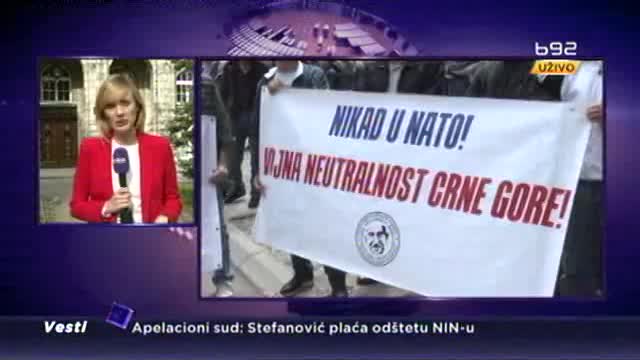 Protest opozicije u Crnoj Gori zbog NATO
