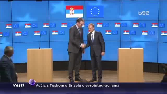 Vučić i Tusk u Briselu: 