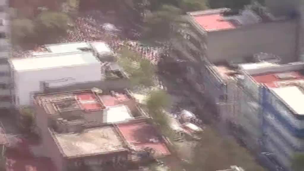 Predsednik Meksika iz vazduha procenjivao razmere štete posle zemljotresa