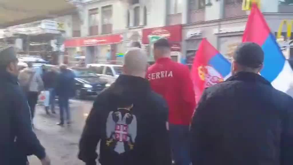 Srpski navijači u Beču