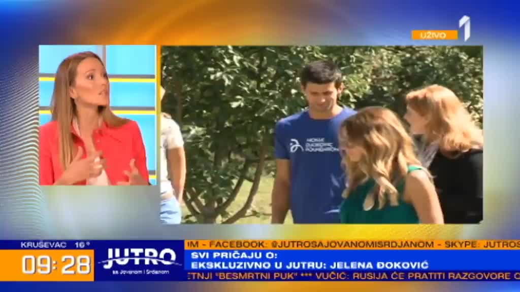 Jelena Đoković @ Jutro sa Jovanom i Srđanom