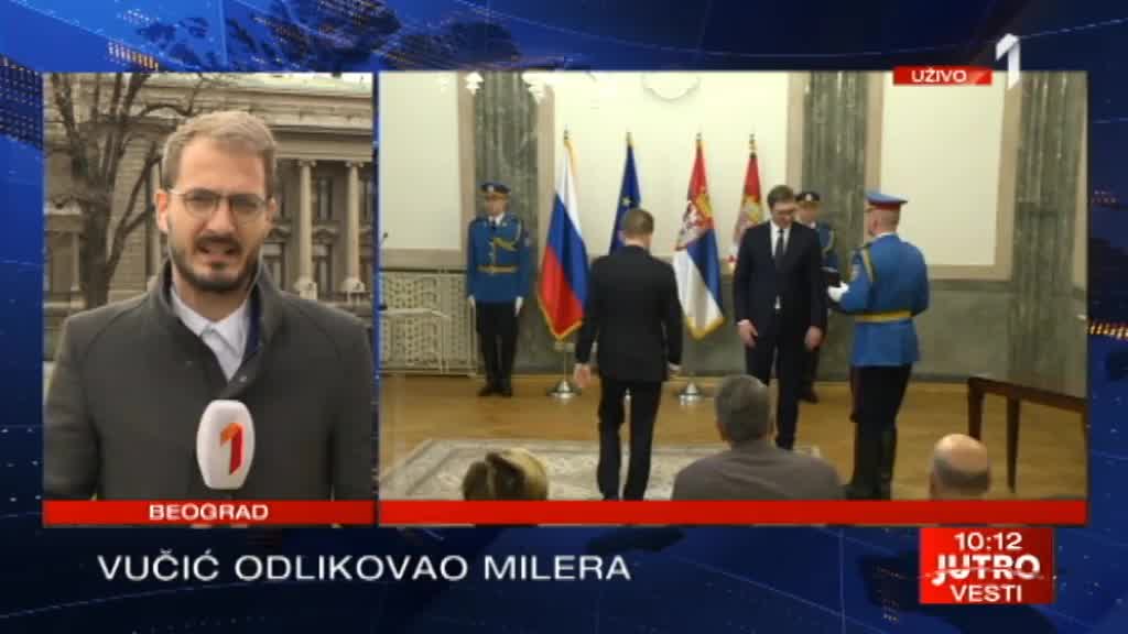 Vučić odlikovao predsednika UO Gasproma Alekseja Milera