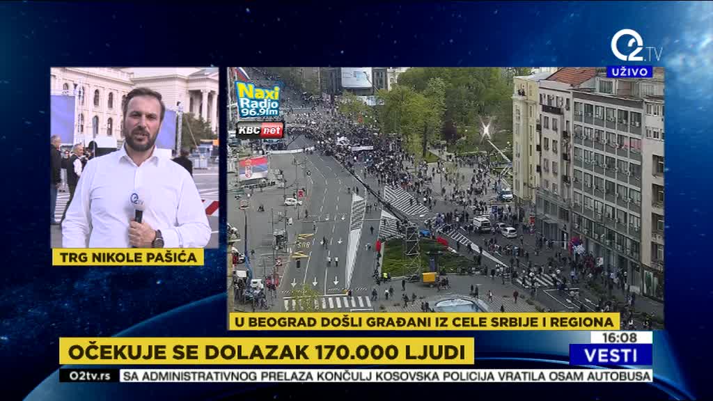 U Beogradu se danas oèekuje 170.000 ljudi, iz cele Srbije, ali i regiona