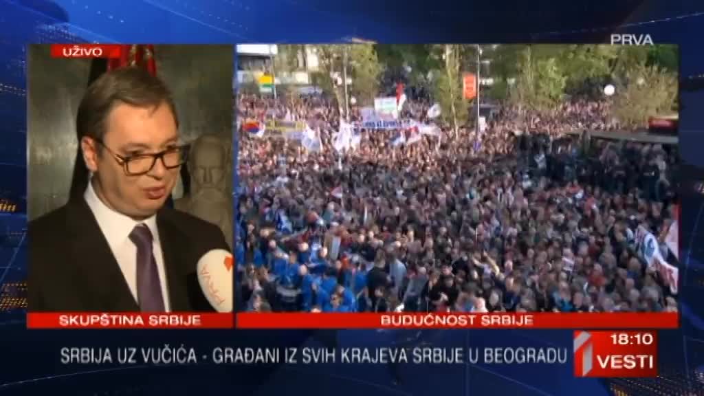 Vučić za TV Prva: Ovo je glas naroda!