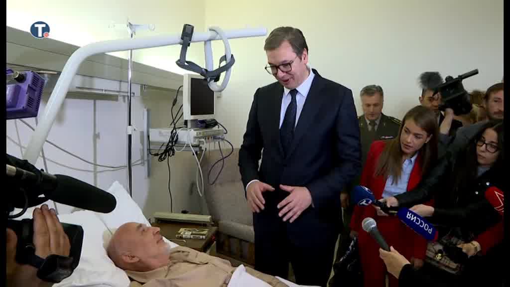 Vučić otišao u posetu povređenom Rusu