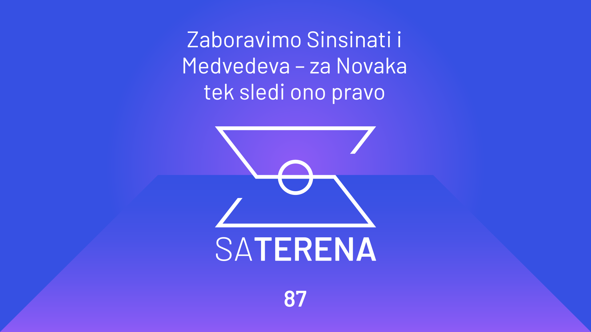 Sa terena 87: Zaboravimo Sinsinati i Medvedeva – za Novaka tek sledi ono pravo