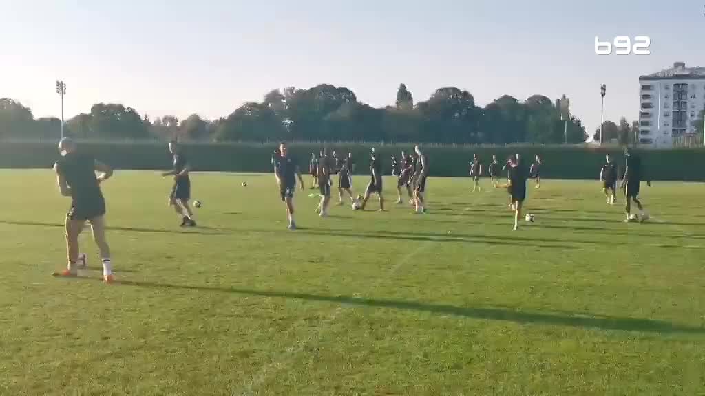 Trening Partizana pred Molde