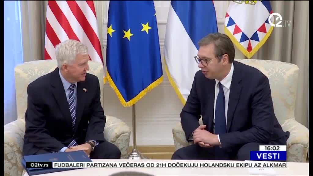 Oproštajni sastanak Skota sa Vučićem